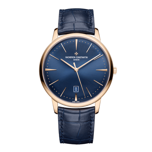 Vacheron Constantin Patrimony Blue Alligator Leather 40mm