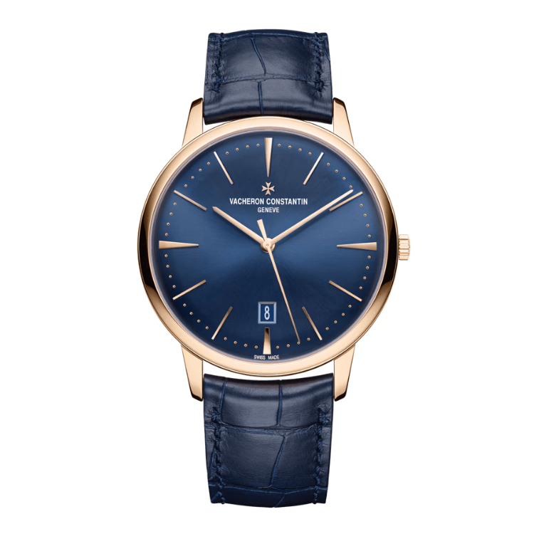 Vacheron Constantin Patrimony Blue Alligator Leather 40mm - Image 1