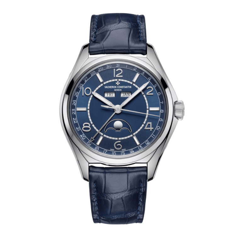 Vacheron Constantin Fiftysix Blue Alligator Leather 40mm - Image 1