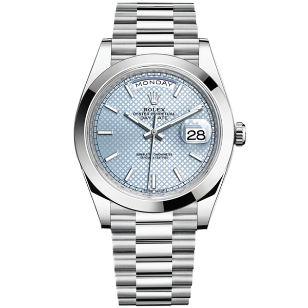 Rolex Day-Date Blue Platinum 40mm