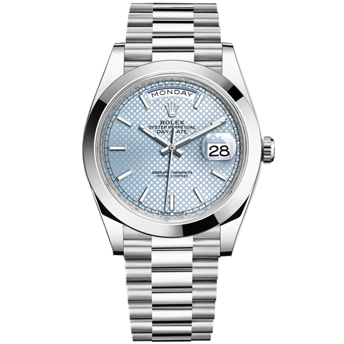 Rolex Day-Date Blue Platinum 40mm - Image 1