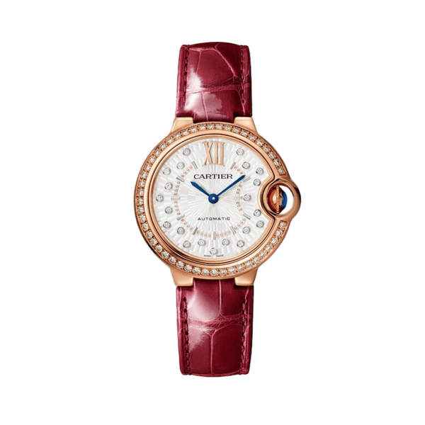 Cartier Ballon Bleu Small White Leather 33mm