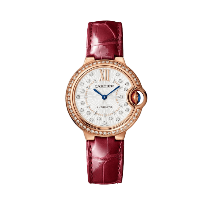 Cartier Ballon Bleu Small White Leather 33mm - Image 1