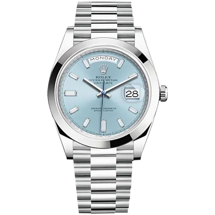 Rolex Day-Date Blue Platinum 40mm - Image 1