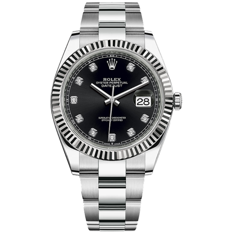 Rolex Datejust Black Steel 41mm - Image 1