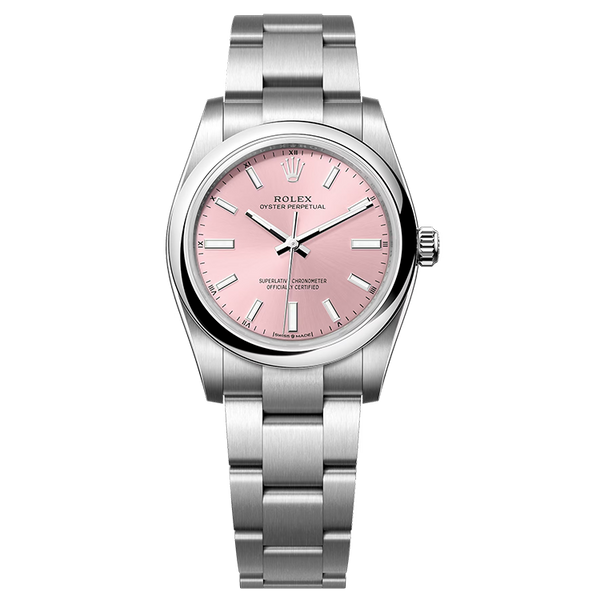 Rolex Oyster Perpetual Pink Steel 34mm