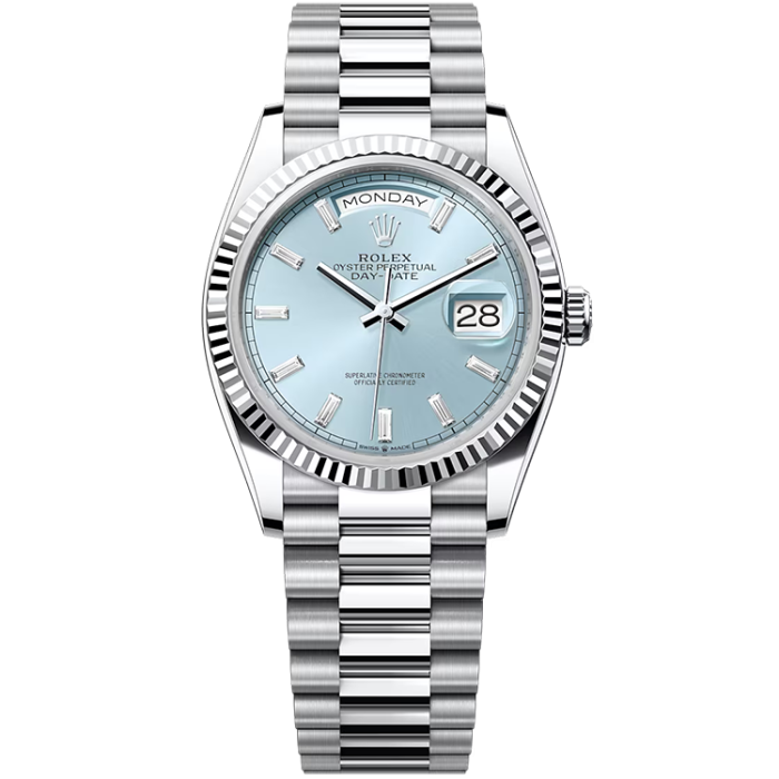 Rolex Day-Date Blue Platinum 36mm - Image 1