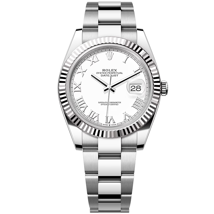Rolex Datejust White Steel 41mm - Image 1