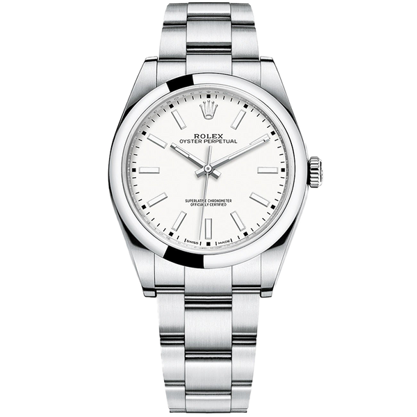 Rolex Oyster Perpetual White Steel 39mm