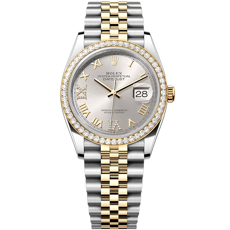 Rolex Datejust Silver Two-Tone 36mm - Image 1