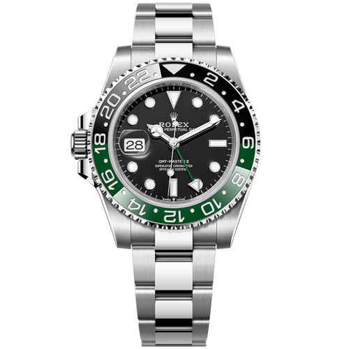 "Sprite" Rolex GMT-Master II Black Steel 40mm