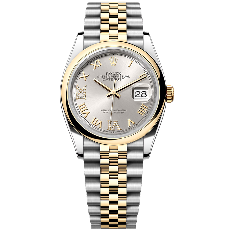 Rolex Datejust Silver Two-Tone 36mm - Image 1