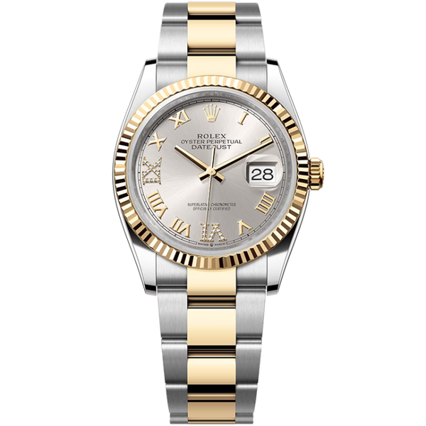 Rolex Datejust Silver Two-Tone 36mm