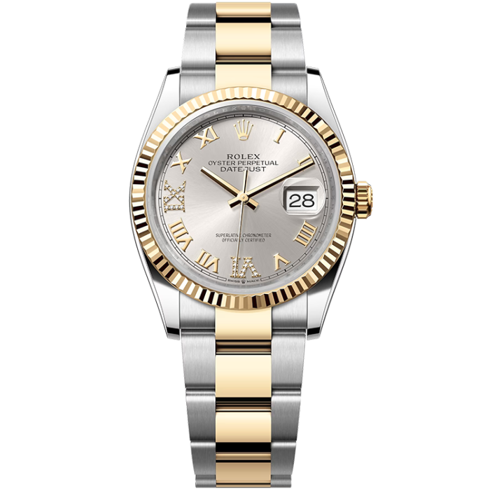 Rolex Datejust Silver Two-Tone 36mm - Image 1