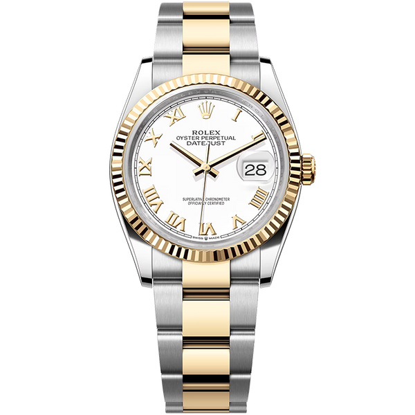 Rolex Datejust White Two-Tone 36mm