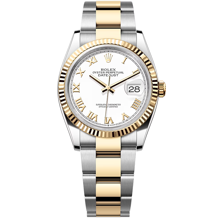 Rolex Datejust White Two-Tone 36mm - Image 1