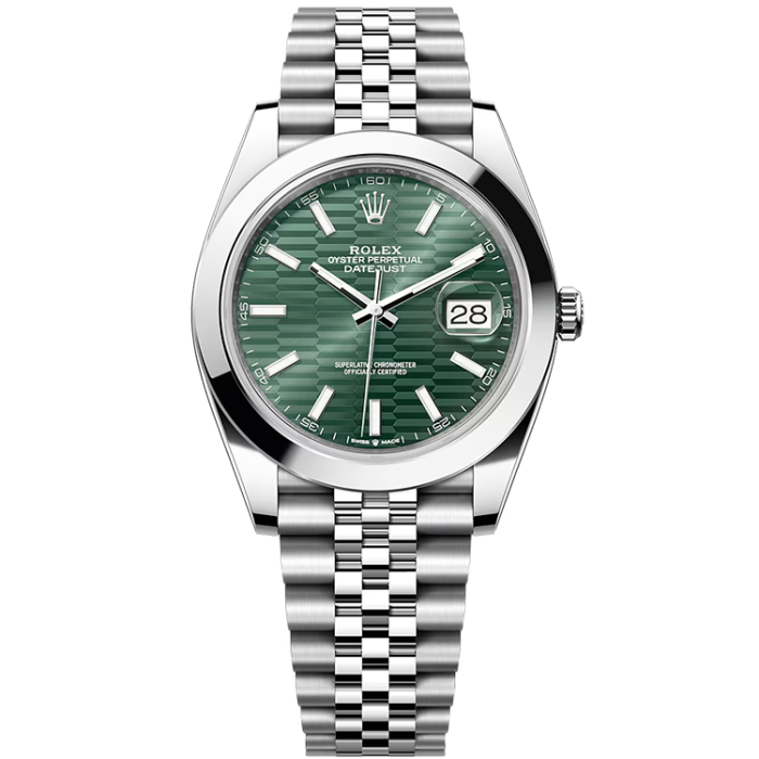 Rolex Datejust Green Steel 41mm - Image 1