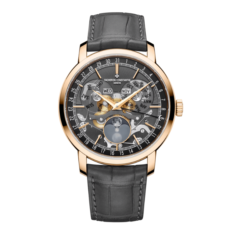 Vacheron Constantin Traditionnelle Complete Calendar Skeleton Alligator Leather 41mm - Image 1