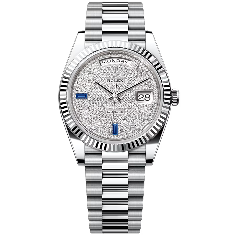 Rolex Day-Date Diamond Pave Platinum 40mm - Image 1