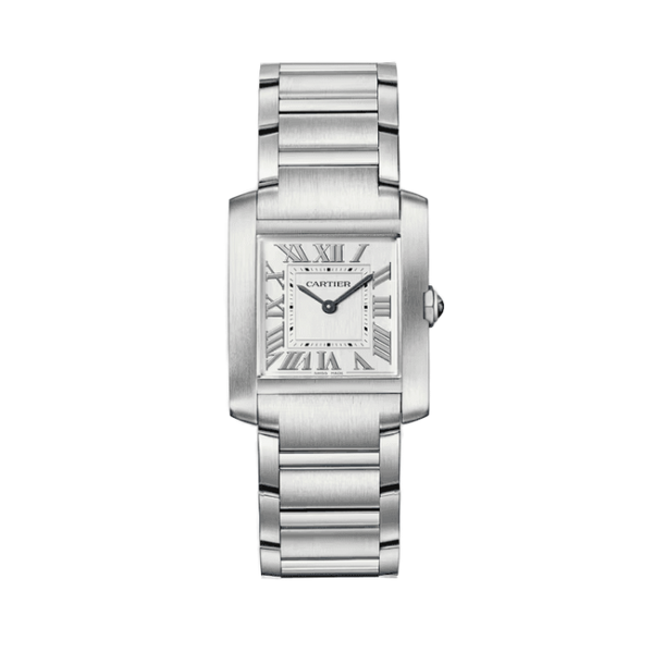 Cartier Tank Française Silver Steel 27mm