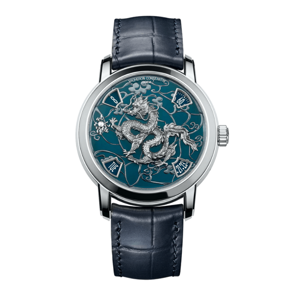 Vacheron Constantin Métiers D’Art Blue Alligator Leather 40mm