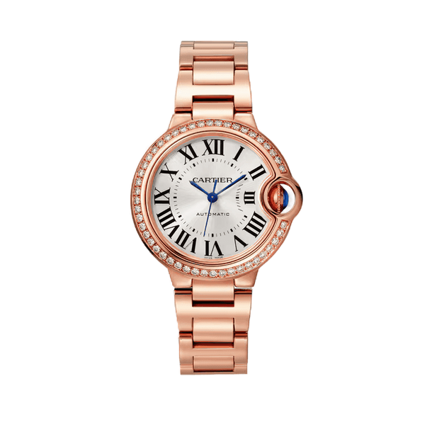 Cartier Ballon Bleu Small Silver Rose Gold 33mm