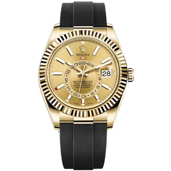 Rolex Sky-Dweller Champagne Rubber 42mm