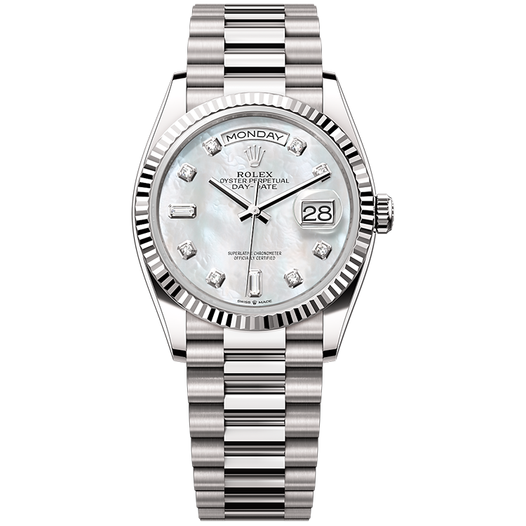 Rolex Day-Date Mother of Pearl White Gold 36mm - Image 1