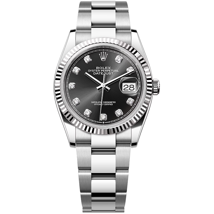 Rolex Datejust Black Steel 36mm - Image 1