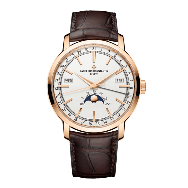 Vacheron Constantin Traditionnelle Complete Calendar White Alligator Leather 41mm