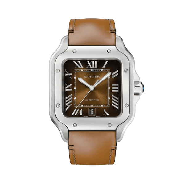 Cartier Montre Santos Chocolate Leather 40mm