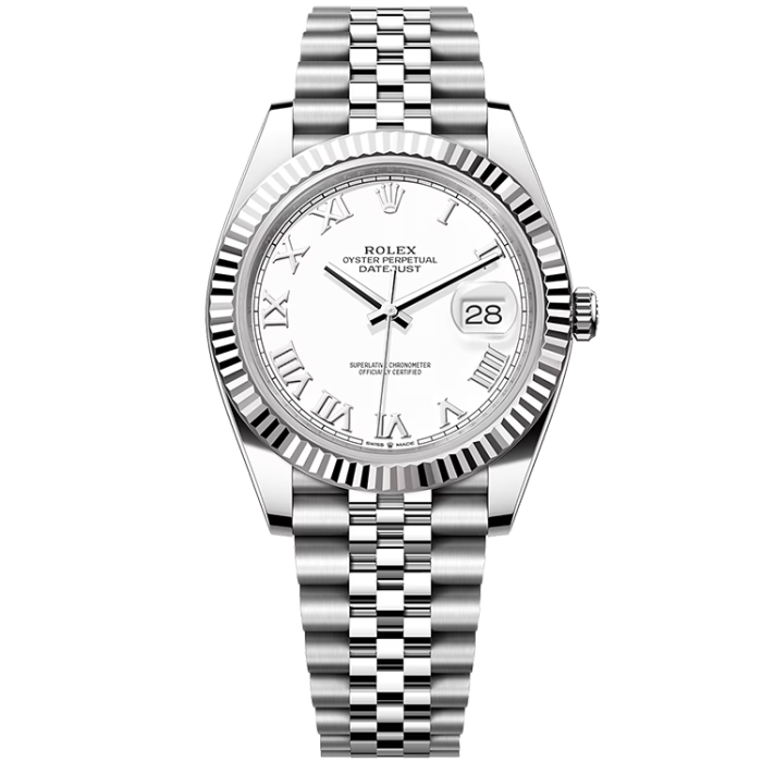Rolex Datejust White Steel 41mm - Image 1