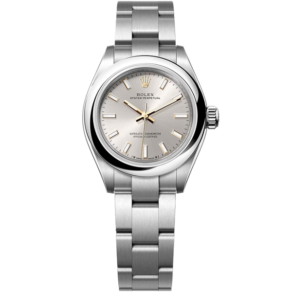 Rolex Oyster Perpetual Silver Steel 28mm