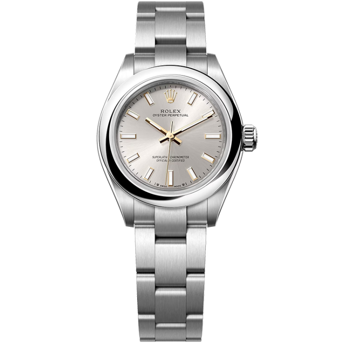 Rolex Oyster Perpetual Silver Steel 28mm - Image 1