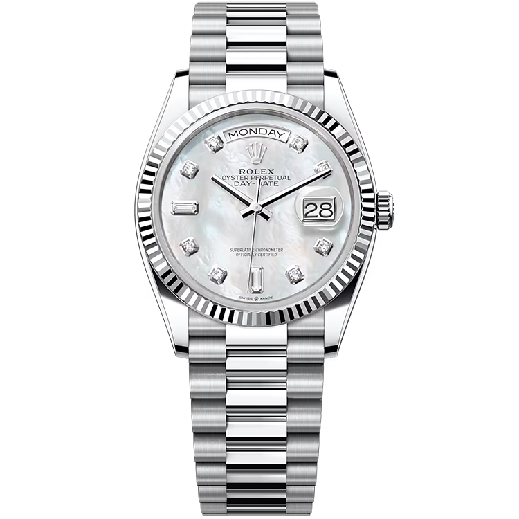 Rolex Day-Date Mother of Pearl Platinum 36mm - Image 1