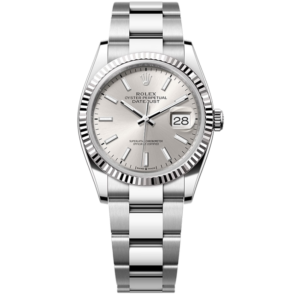 Rolex Datejust Silver Steel 36mm