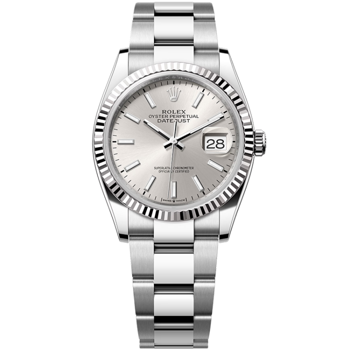 Rolex Datejust Silver Steel 36mm - Image 1