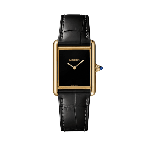 Cartier Tank Louis Black Leather 25.5mm