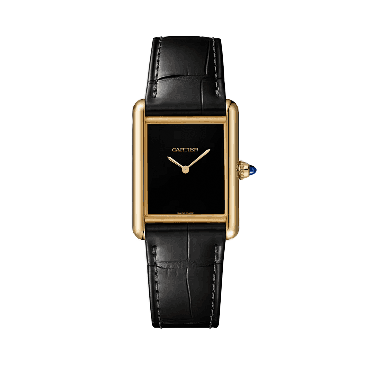 Cartier Tank Louis Black Leather 25.5mm - Image 1