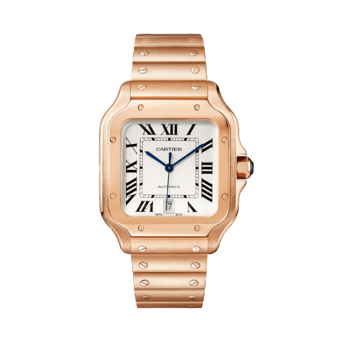 Cartier Santos De Cartier White Rose Gold 39.8mm - Image 1