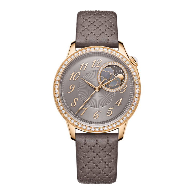 Vacheron Constantin Égérie Moon Phase Grey Alligator Leather 37mm - Image 1