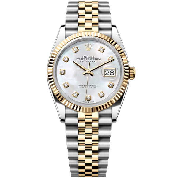 Rolex Datejust Mother of Pearl Two-Tone 36mm