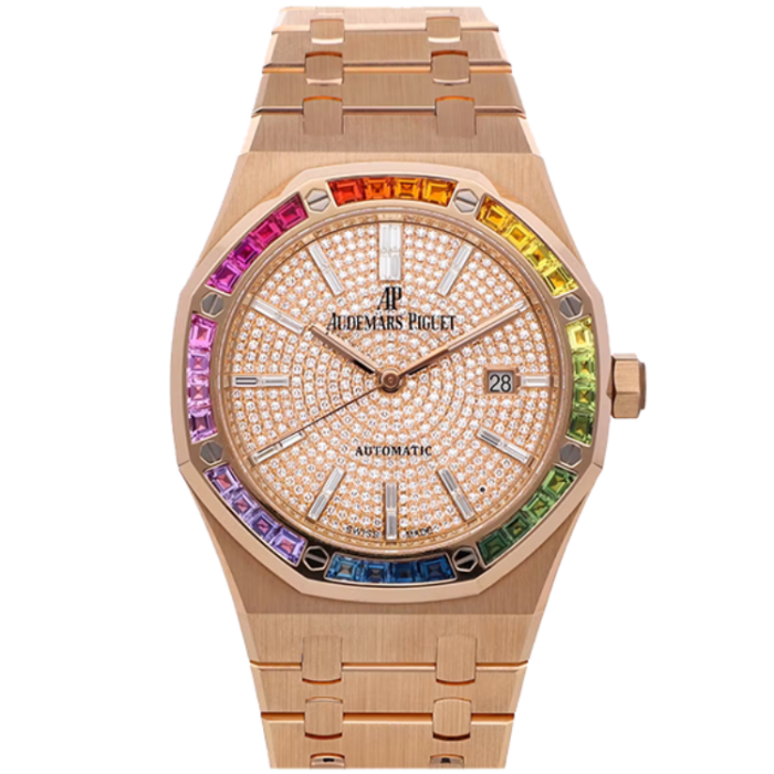 Audemars Piguet Royal Oak Diamond Pave Rose Gold 41mm - Image 1
