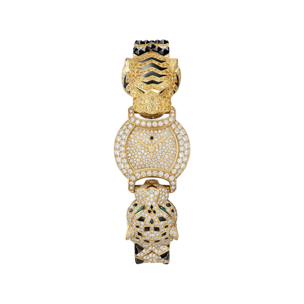Cartier Indomptables Diamond Pave Yellow Gold 22.2mm