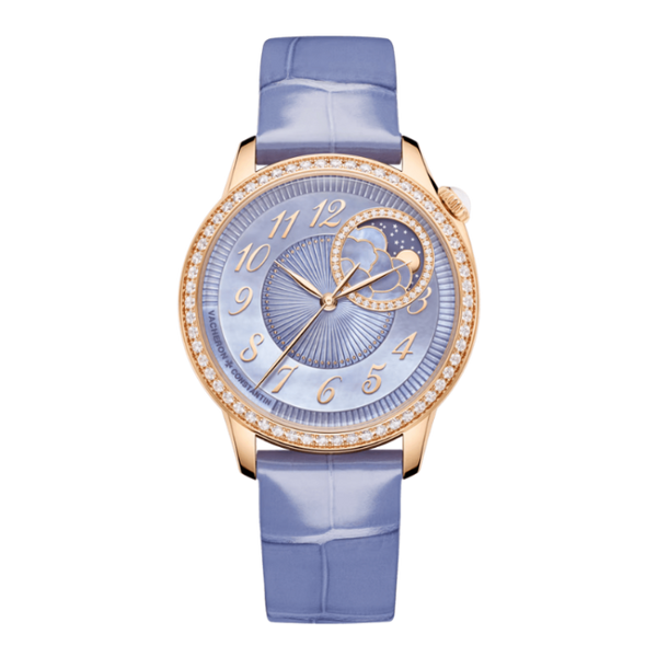 Vacheron Constantin Égérie Moon Phase Purple Leather 37mm