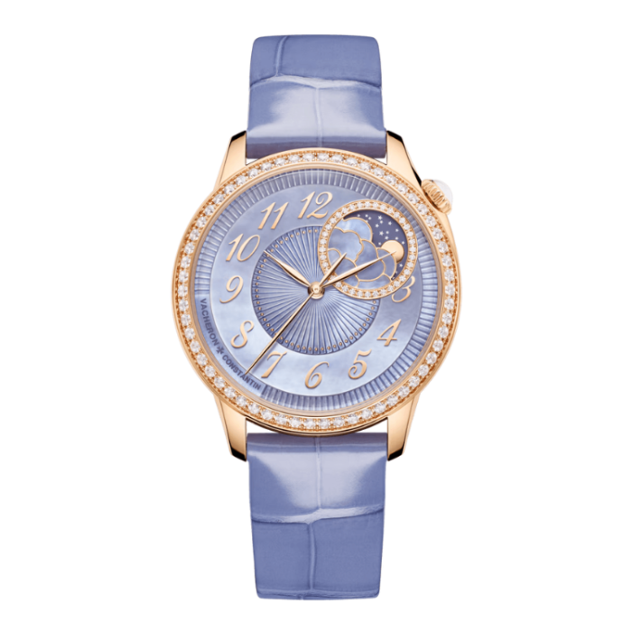 Vacheron Constantin Égérie Moon Phase Purple Leather 37mm - Image 1