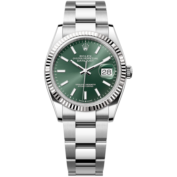 Rolex Datejust Green Steel 36mm