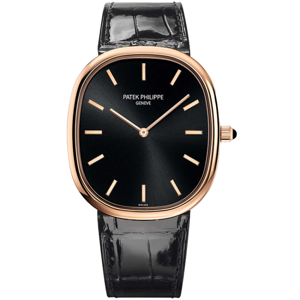 Patek Philippe Golden Ellipse Black Leather 39.5mm