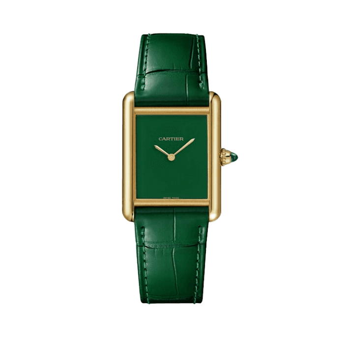 Cartier Tank Louis Green Leather 25.5mm - Image 1