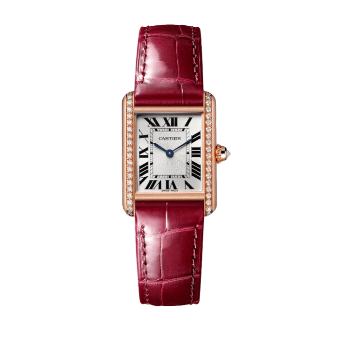 Cartier Tank Louis Silver Leather 22mm - Image 1
